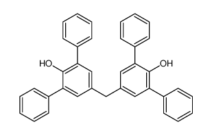 4-[(4-hydroxy-3,5-diphenylphenyl)methyl]-2,6-diphenylphenol结构式