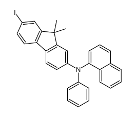 7-iodo-9,9-dimethyl-N-naphthalen-1-yl-N-phenylfluoren-2-amine Structure