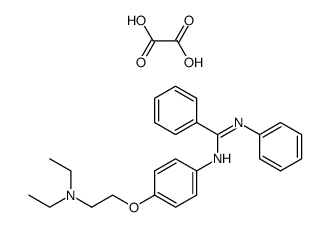 N-[4-(2-Diethylamino-ethoxy)-phenyl]-N'-phenyl-benzamidine; compound with oxalic acid Structure