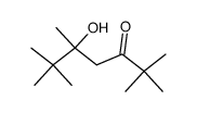 5-hydroxy-2,2,5,6,6-pentamethylheptan-3-one结构式