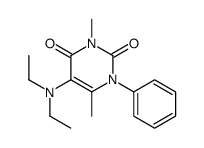 5-(Diethylamino)-3,6-dimethyl-1-phenylpyrimidine-2,4(1H,3H)-dione structure