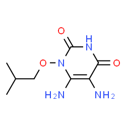 2,4(1H,3H)-Pyrimidinedione, 5,6-diamino-1-(2-methylpropoxy)- (9CI) structure