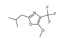 2-isobutyl-5-methoxy-4-trifluoromethyl-oxazole结构式