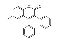3,4-diphenyl-6-methylcoumarin结构式