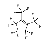 3,3,4,4,5,5-hexafluoro-1,2-bis(trifluoromethyl)cyclopentene结构式