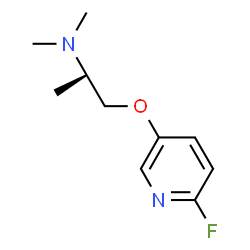 2-Propanamine,1-[(6-fluoro-3-pyridinyl)oxy]-N,N-dimethyl-,(2R)-(9CI) Structure