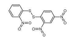 (2,4-dinitro-phenyl)-(2-nitro-phenyl)-disulfide结构式