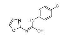 1-(p-Chlorophenyl)-3-(2-oxazolyl)urea Structure