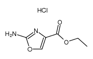 2-amino-oxazole-4-carboxylic acid ethyl ester, hydrochloride Structure