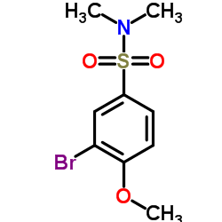 3-Bromo-4-methoxy-N,N-dimethylbenzenesulfonamide结构式