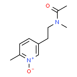 N-methyl-N-[2-(6-methyl-1-oxidopyridin-3-yl)ethyl]acetamide structure