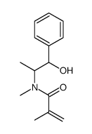 N-(1-hydroxy-1-phenylpropan-2-yl)-N,2-dimethylprop-2-enamide结构式