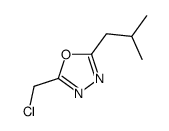 2-(CHLOROMETHYL)-5-ISOBUTYL-1,3,4-OXADIAZOLE structure