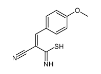 2-cyano-3-(4-methoxyphenyl)prop-2-enethioamide结构式