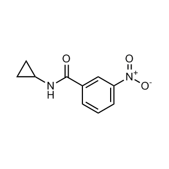 N-cyclopropyl-3-nitrobenzamide structure