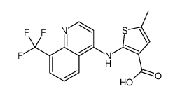 5-methyl-2-[[8-(trifluoromethyl)quinolin-4-yl]amino]thiophene-3-carboxylic acid Structure