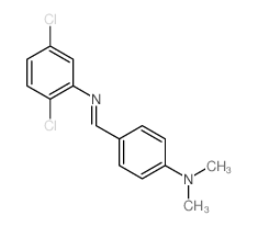 Benzenamine,2,5-dichloro-N-[[4-(dimethylamino)phenyl]methylene]-结构式