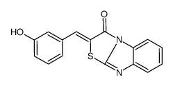 (2E)-2-[(3-hydroxyphenyl)methylidene]-[1,3]thiazolo[3,2-a]benzimidazol-1-one Structure