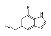 5-hydroxymethyl-7-fluoroindole结构式