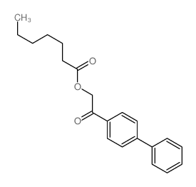 Heptanoicacid, 2-[1,1'-biphenyl]-4-yl-2-oxoethyl ester结构式