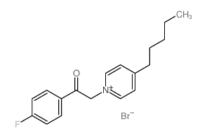 1-(4-fluorophenyl)-2-(4-pentylpyridin-1-yl)ethanone structure