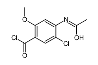 4-acetamido-5-chloro-2-methoxybenzoyl chloride结构式