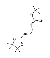 (e)-3-(4,4,5,5-四甲基-1,3,2-二噁硼烷-2-基)烯丙基氨基甲酸叔丁酯图片