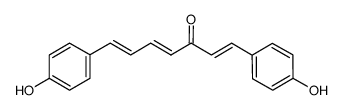 1,7-bis(4-hydroxyphenyl)-1,4,6-heptatrien-3-one结构式