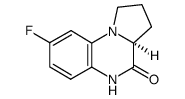 (S)-8-fluoro-1,2,3,3a-tetrahydropyrrolo[1,2-a]quinoxalin-4(5H)-one结构式