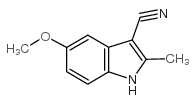 5-methoxy-2-methyl-1H-indole-3-carbonitrile Structure