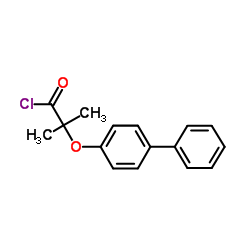 2-(4-Biphenylyloxy)-2-methylpropanoyl chloride结构式