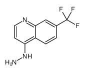 [7-(trifluoromethyl)quinolin-4-yl]hydrazine structure