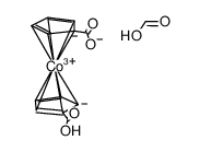 Co(III)(η5-C5H4COOH)(η5-C5H4COO)*formic acid结构式
