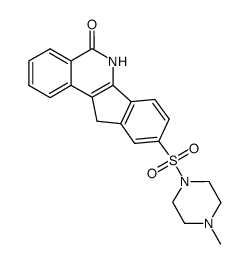 9-[N-(4-methylpiperazine-1-yl)sulphonyl]-5,6-dihydro-5-oxo-11H-indeno-[1,2-c]isoquinoline Structure