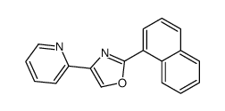2-naphthalen-1-yl-4-pyridin-2-yl-1,3-oxazole Structure