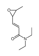 N,N-diethyl-3-(3-methyloxiran-2-yl)prop-2-enamide Structure
