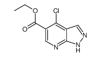Ethyl 4-chloro-1H-pyrazolo[3,4-b]pyridine-5-carboxylate picture