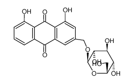 Aloe-emodin-3-(hydroxymethyl)-O-beta-D-glucopyranoside Structure