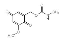 (5-methoxy-3,6-dioxo-1-cyclohexa-1,4-dienyl)methyl N-methylcarbamate结构式