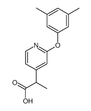 2-[2-(3,5-Dimethyl-phenoxy)-pyridin-4-yl]-propionic acid Structure