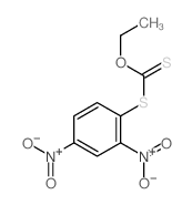 (2,4-dinitrophenyl)sulfanyl-ethoxy-methanethione结构式