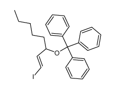 (E)-1-iodo-3-(triphenylmethoxy)-1-octene结构式