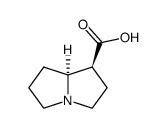 (1S,7aS)-Hexahydro-1H-pyrrolizine-1-carboxylic acid结构式