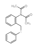 N-acetyl-N-[2-(phenylsulfanylmethyl)phenyl]acetamide结构式