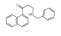 3-(benzylamino)-1-naphthalen-1-yl-propan-1-one结构式