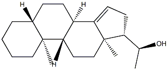 (20S)-5α-Pregn-14-en-20-ol structure