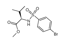 methyl N-[(4-bromophenyl)sulfonyl]-D-valinate Structure