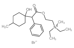 diethyl-[2-[2-(1-hydroxy-4-methyl-cyclohexyl)-2-phenyl-acetyl]oxyethyl]-methyl-azanium structure