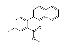 5-Methyl-2-(2-naphthyl)-benzoesaeure-methylester结构式