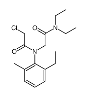 2-(N-(2-chloroacetyl)-2-ethyl-6-methylanilino)-N,N-diethylacetamide Structure
